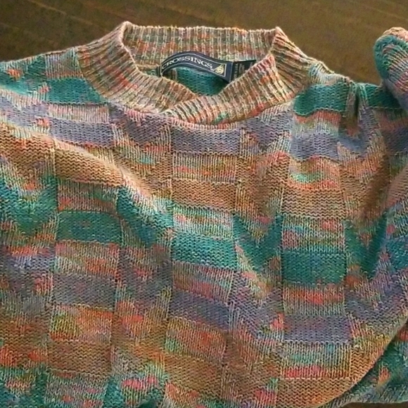 Vintage Sweaters - Vintage Crossings sweater-sz. M